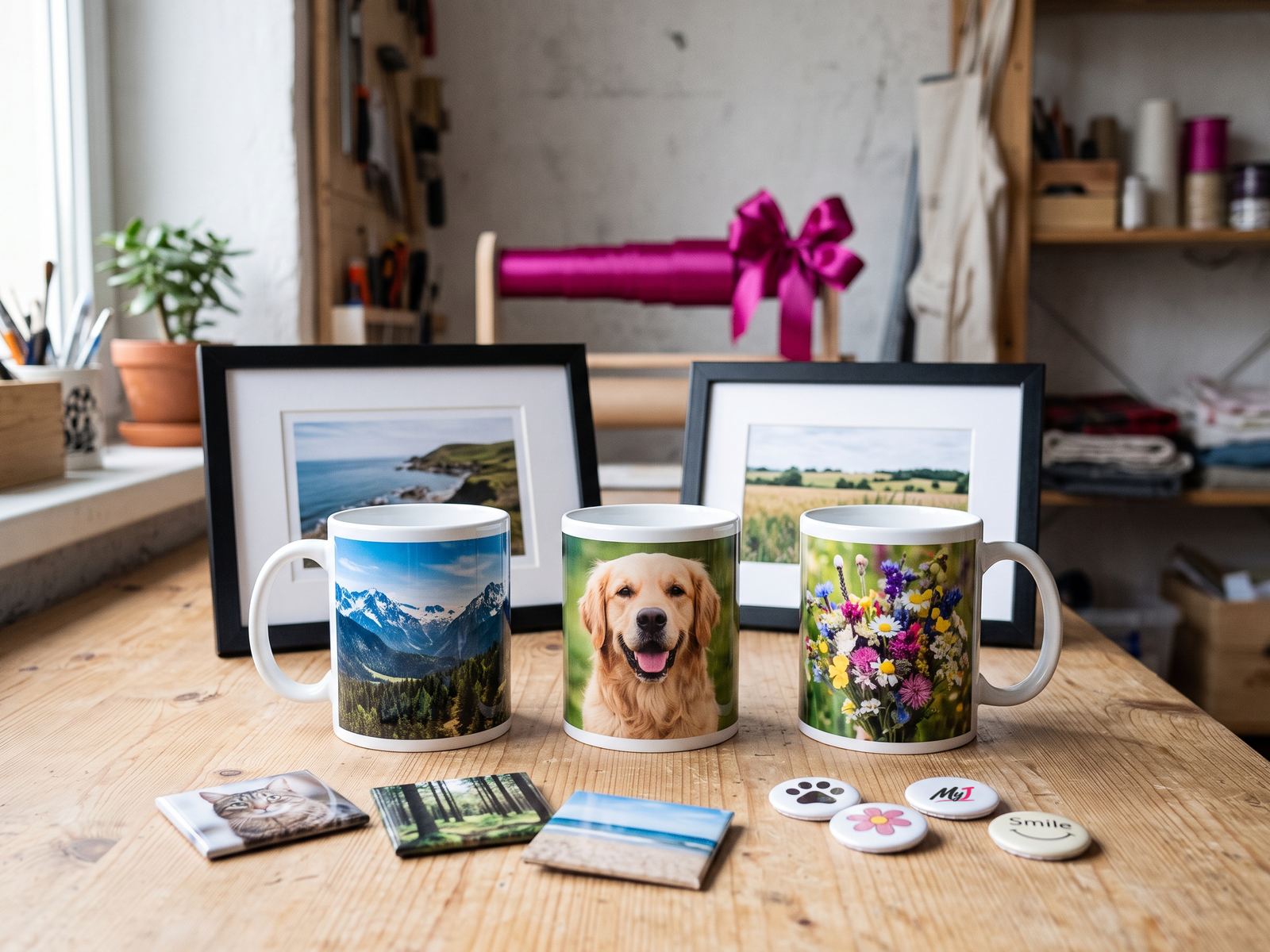 Tazas y cuadros con fotos, MyJ Sublimaciones